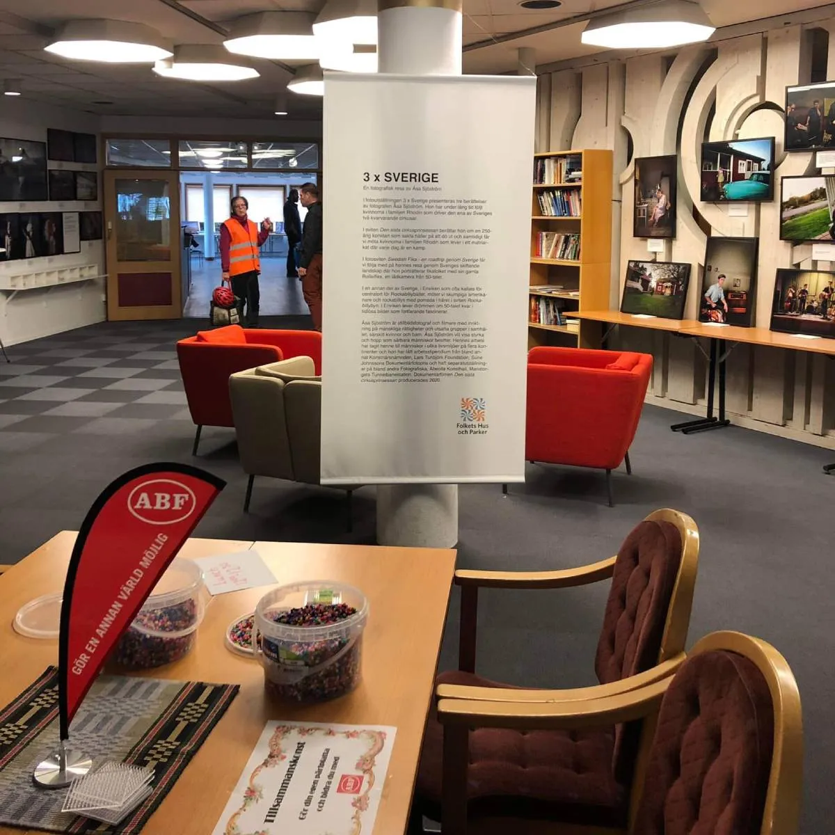 Utställning i foajén på Folkets Hus Hofors